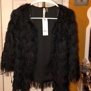 NY Collection Fringe jacket